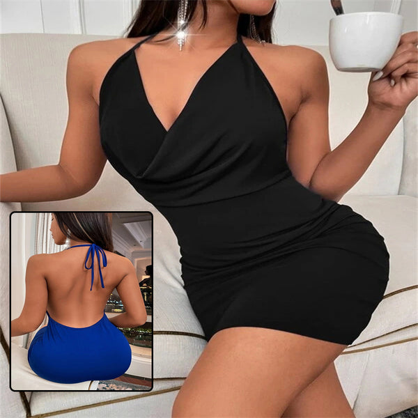Vestido de Verano Escotado con Espalda Descubierta
