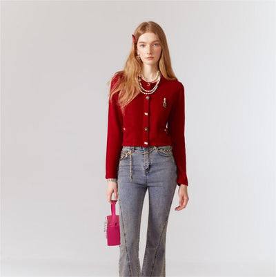 Cardigan Tejido Femenino - Abrigo Botones Elegante - Image 13