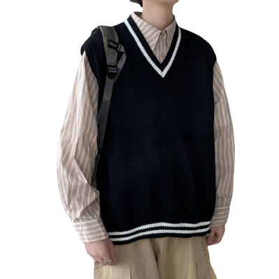 Chaleco Suéter Escote V para Hombre - Tejido Otoñal - Image 2