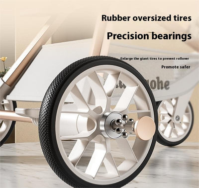 Cochecito Bebé 4 Ruedas Reversible Reclinable Ligero y Plegable - Image 12