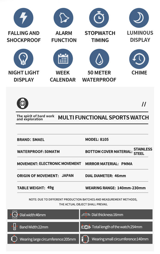 Reloj Deportivo Digital LED con Pantalla Luminosa para Actividades Outdoor - Image 8