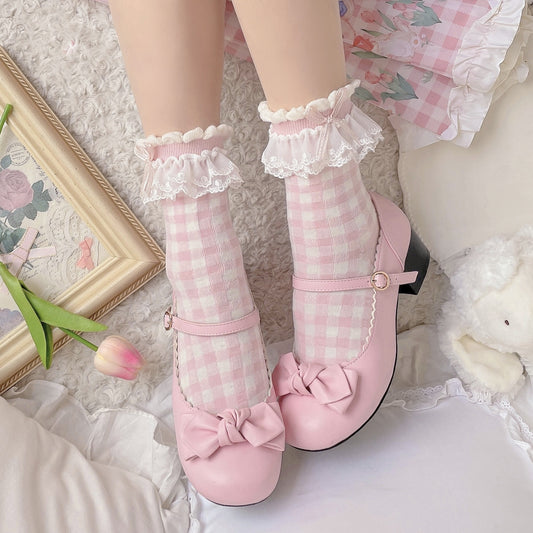 Calcetines de Algodón Flor de Cerezo - Diseño Primaveral Adorable para Niñas