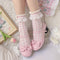 Calcetines de Algodón Flor de Cerezo - Diseño Primaveral Adorable para Niñas