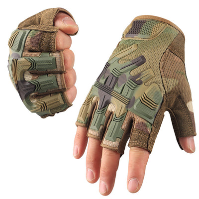 Guantes Tácticos Deportivos Mitad Dedo - Agarre Antideslizante para Montaña y Fitness - Image 2