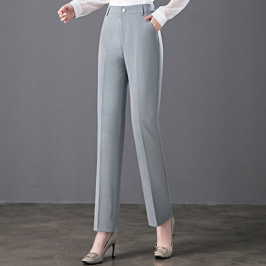 Pantalón Recto Talle Alto Mujer - Corte Holgado y Cómodo
