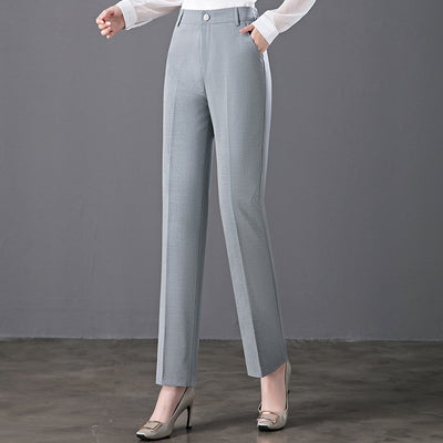 Pantalón Recto Talle Alto Mujer - Corte Holgado y Cómodo