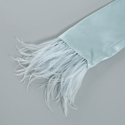 Blazer Corto Azul Talla Pequeña para Mujer - Otoño - Image 14