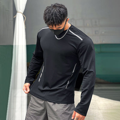 Playera Deportiva Holgada de Cuello Redondo y Manga Larga - Image 7