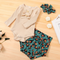 Conjunto de Algodón Estampado Verde para Niña