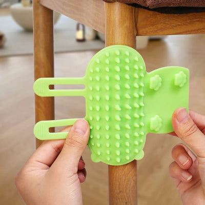 Cepillo Masajeador Quitapelos para Gatos con Rascador de Pared Autolimpiable - Image 14