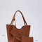 Bolso de Cuero Sintético para Mujer con Cartera y Neceser Integrado