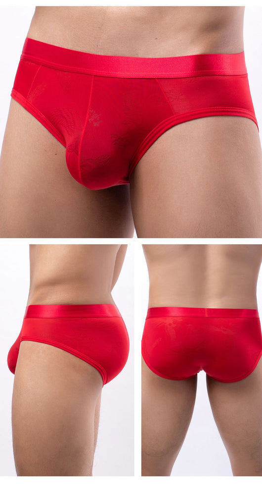 Calzoncillos Hombre Seda de Hielo Jacquard Transparente - Image 13