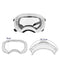 Transparent Goggles With White Frame L