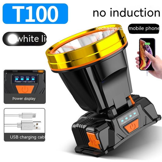 Lámpara Frontal LED de Alta Potencia con Sensor Remoto - Impermeable para Pesca y Camping - Image 10