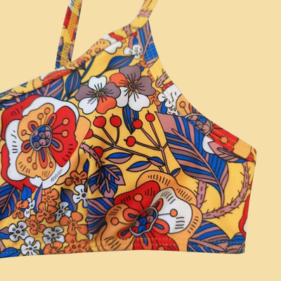 Bikini Talla Grande con Estampado Floral y Tirantes Ajustables - Image 4