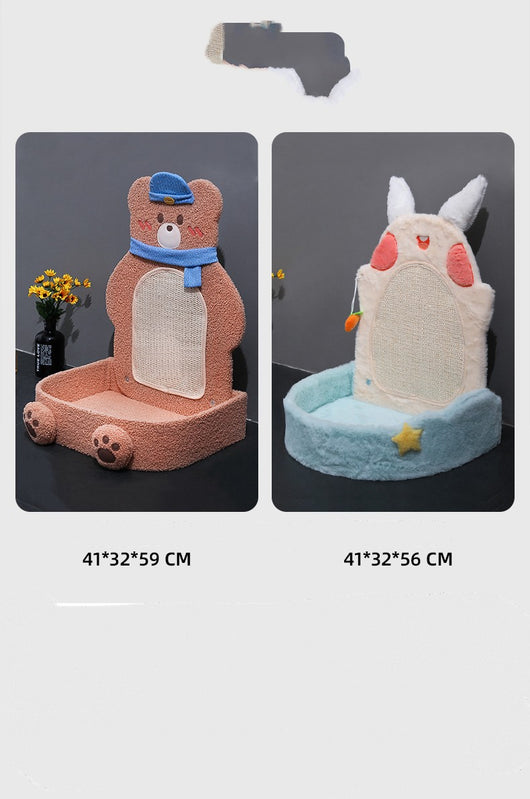 Rascador Vertical para Gatos con Cuerda de Cáñamo y Estante - Image 12
