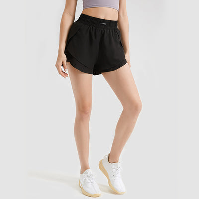Shorts Deportivos Sueltos de Color Liso para Mujer - Image 4