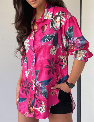 Camisa de Manga Larga con Solapa para Mujer - Image 9