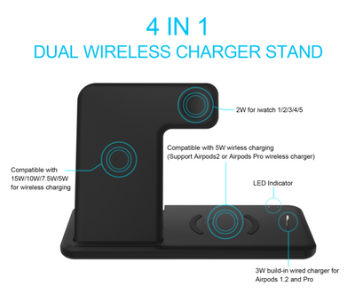 Cargador Inalámbrico Stand para iPhone Compatible - Image 6