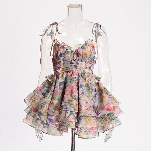 Vestido Corto Cintura Alta para Mujer