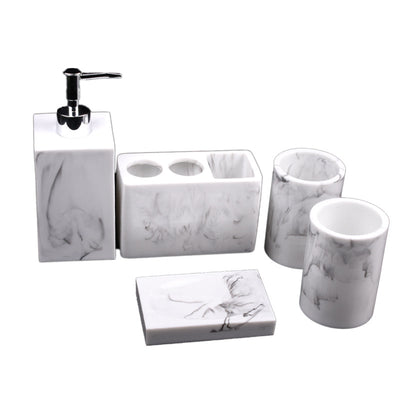 Juego de Baño de Resina Creativa de 5 Piezas - Image 2