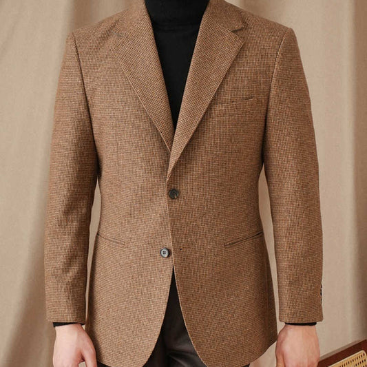 Abrigo Vintage Pata de Gallo Slim Fit para Hombre