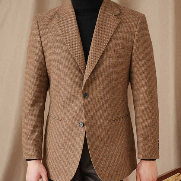 Abrigo Vintage Pata de Gallo Slim Fit para Hombre