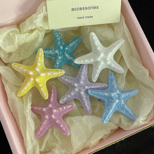 Pasador Marinero con Estrella de Mar - Diseño Verano Brisa Oceánica
