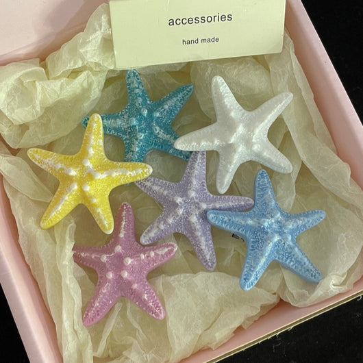 Pasador Marinero con Estrella de Mar - Diseño Verano Brisa Oceánica