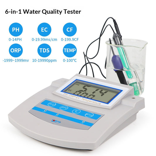 Medidor Digital 6 en 1 para Análisis de Calidad del Agua con Pantalla LCD - Image 2