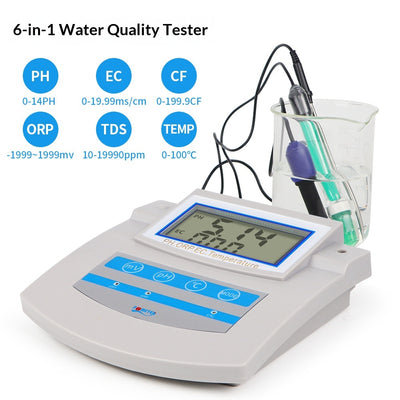 Medidor Digital 6 en 1 para Análisis de Calidad del Agua con Pantalla LCD - Image 2