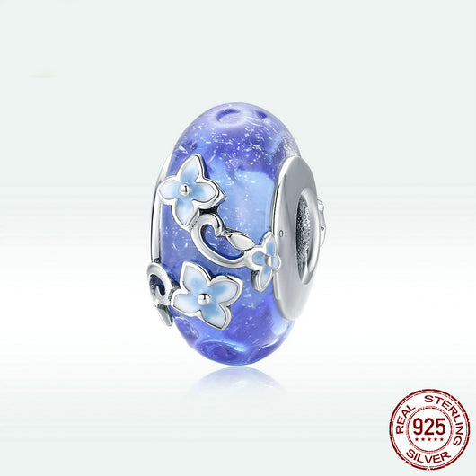Cuentas de Plata 925 con Flores de Cristal Azul - Image 9