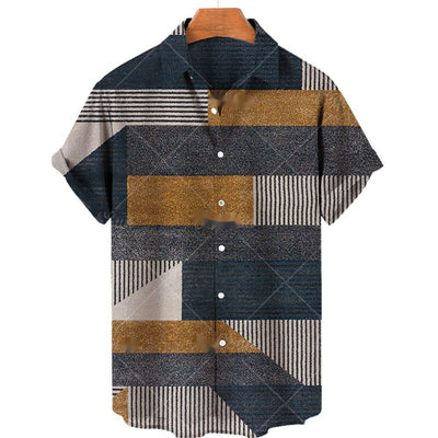 Camisa Casual para Hombre con Impresión 3D Digital - Image 10