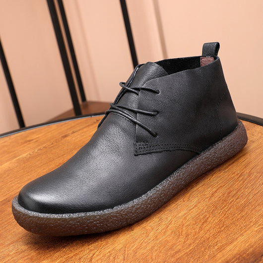 Botas Martin de Cuero Vintage Desgastado con Suela de Goma - Image 4