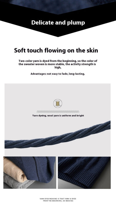 Suéter Grueso para Hombre con Cuello Retorcido y Botones - Image 23