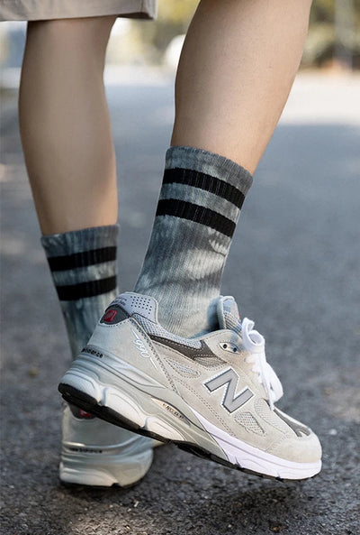 Calcetines para Parejas Tubo Alto Otoño Invierno con Diseño de Rayas - Image 16