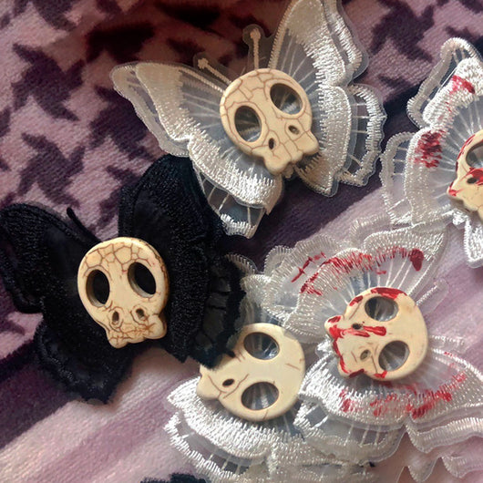 Pasador Calavera Lateral - Accesorio Punk Rock para Cabello - Image 2