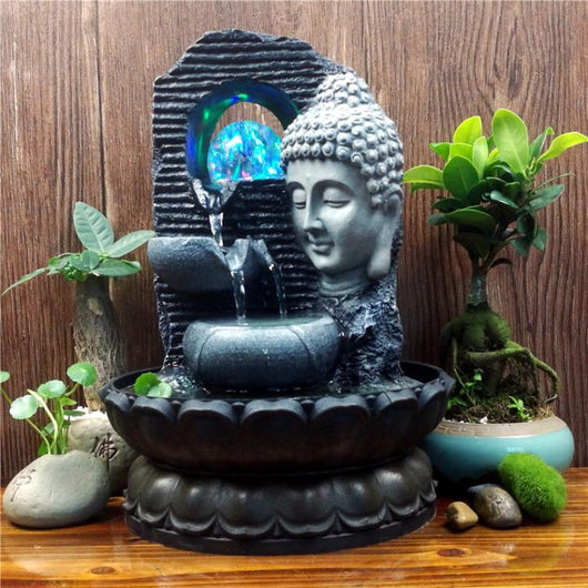 Fuente Zen con Estatua de Buda - Decoración Agua Feng Shui - Image 6