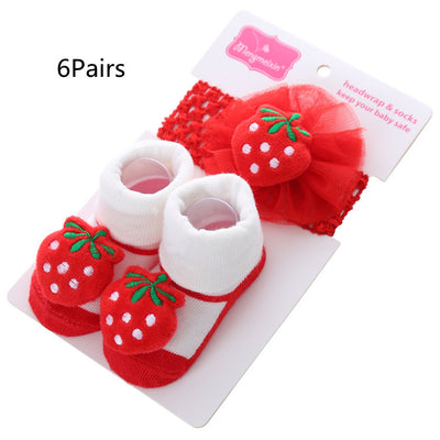 Calcetines Infantiles con Pompones 3D y Lunares Estampados - Image 4