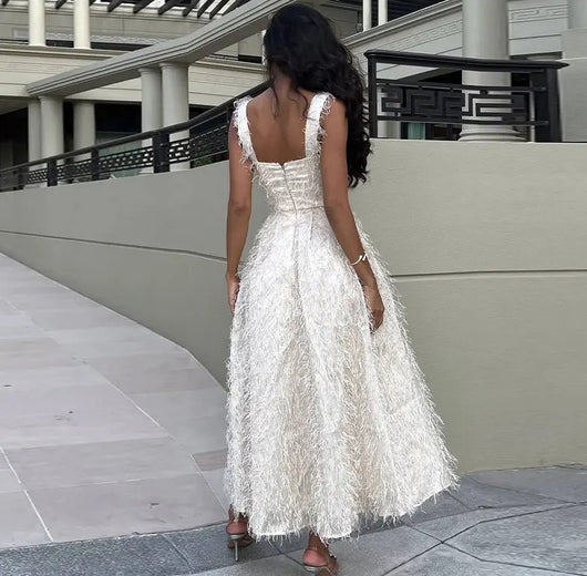 Vestido Sin Mangas con Flecos Elegante para Mujer - Image 9
