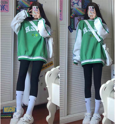 Sudadera Mujer Oversize Felpa Gruesa Estilo Casual Cómodo