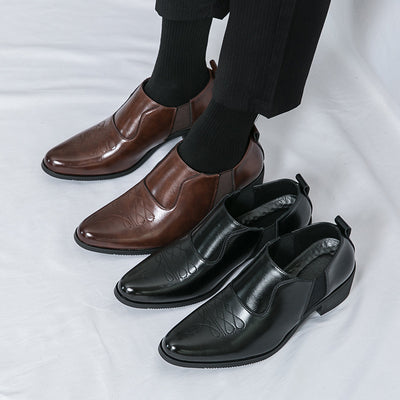 Zapatos Formales de Cuero para Hombre con Altura Aumentada - Image 3