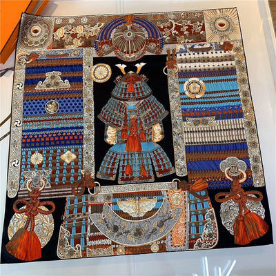 Pañoleta de Seda Estampada Tejida Hecha a Mano - Image 80