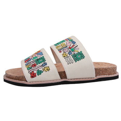 Sandalias Bordadas con Suela de Corcho para Mujer - Image 5