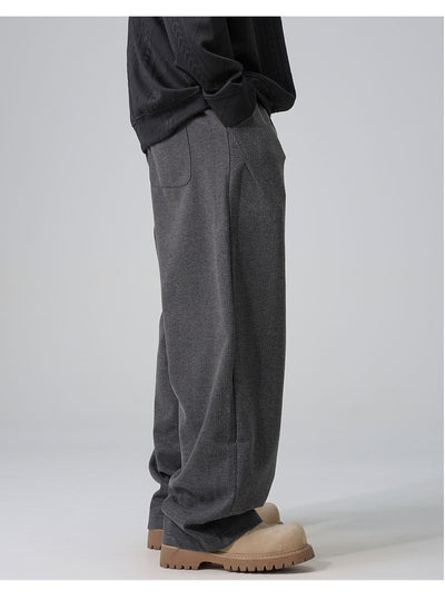 Pantalones Casuales Holgados con Cordón Ajustable y Forro Polar - Image 21