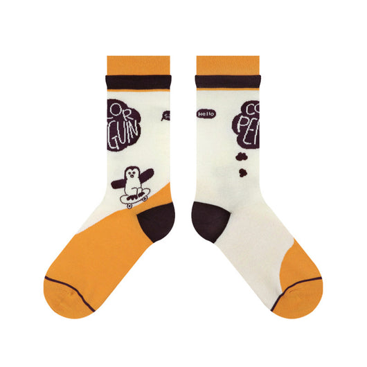 Calcetines Divertidos con Ilustración de Pingüino - Image 3
