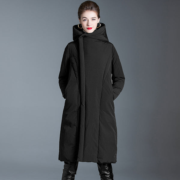 Abrigo Recto Slim de Invierno para Mujer
