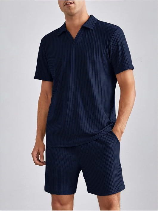 Conjunto Casual de Polo y Shorts para Hombre - Image 9
