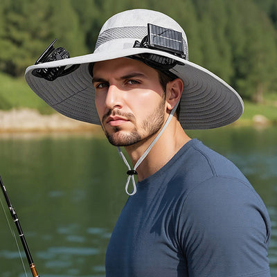 Gorra Pesquera con Ventilador Solar y Batería de Larga Duración - Image 8