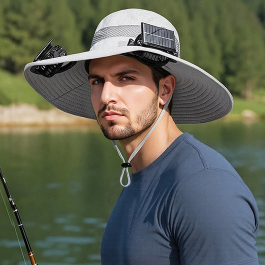 Gorra Pesquera con Ventilador Solar y Batería de Larga Duración - Image 8